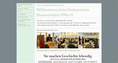 Desktop Screenshot of heimatverein-mammolshain.de