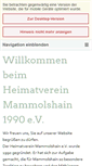 Mobile Screenshot of heimatverein-mammolshain.de