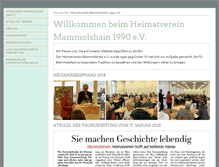 Tablet Screenshot of heimatverein-mammolshain.de